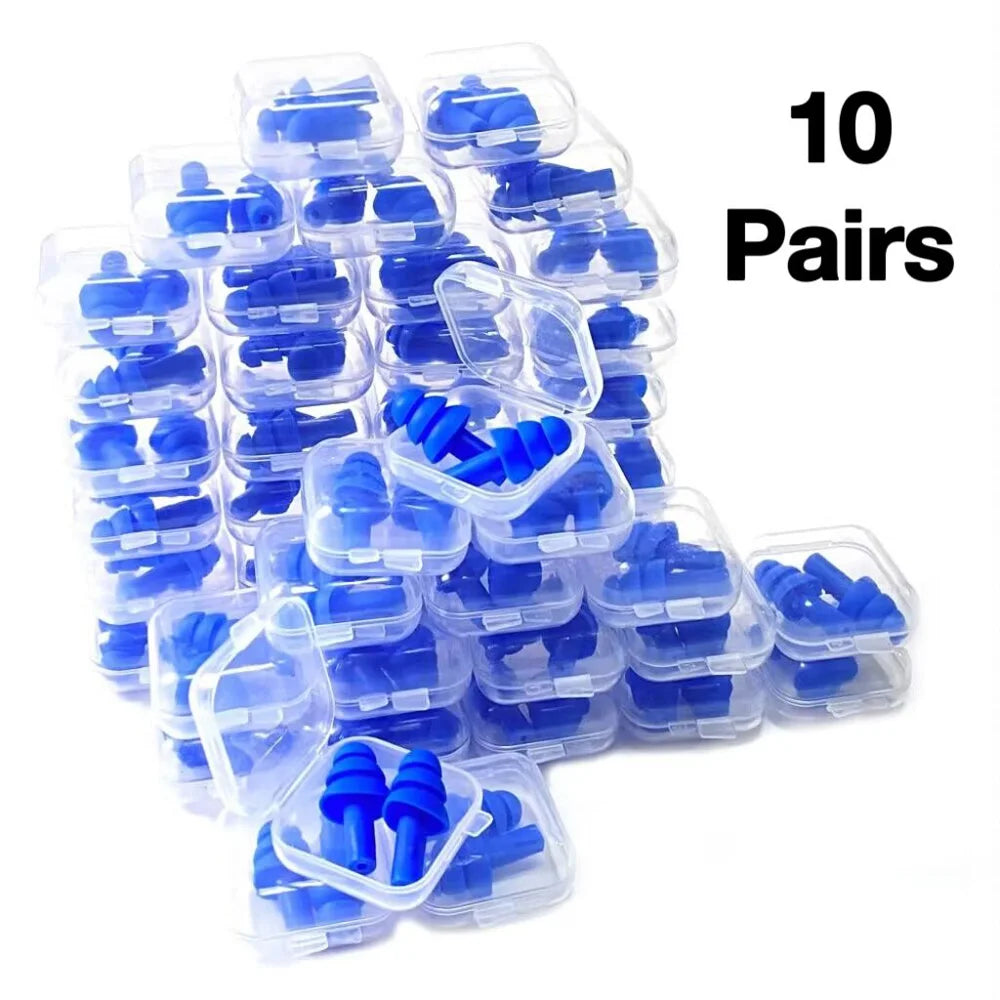 Soft Silicone Earplugs Waterproof Swimming Ear Plugs With Box